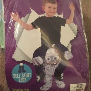 Mummy Stuffed legs Halloween costume (piggyback)